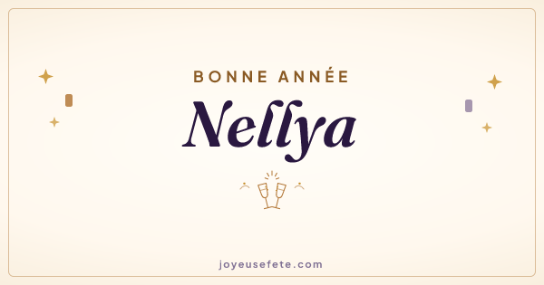 Image « Bonne année Nellya » au format large