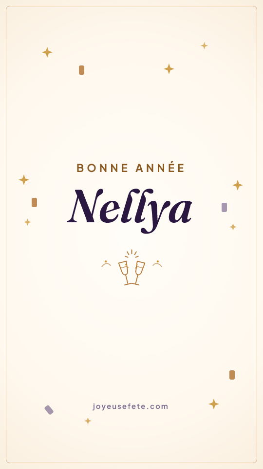 Image « Bonne année Nellya » au format story