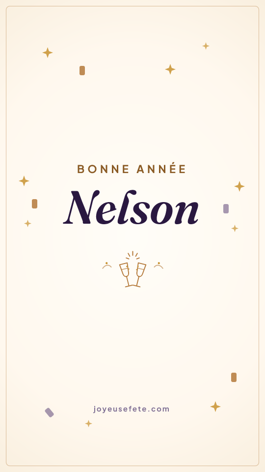 Image « Bonne année Nelson » au format story