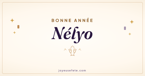 Image « Bonne année Nélyo » au format large