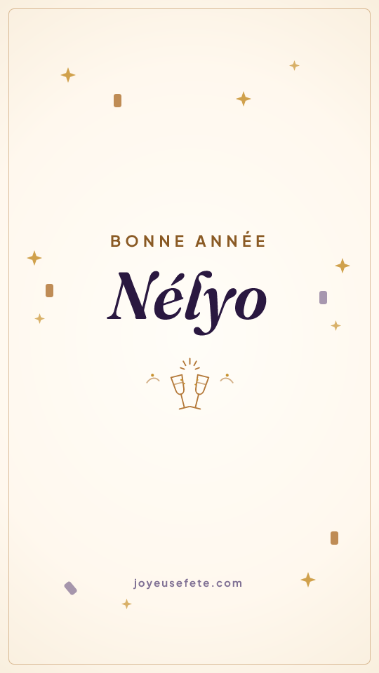 Image « Bonne année Nélyo » au format story