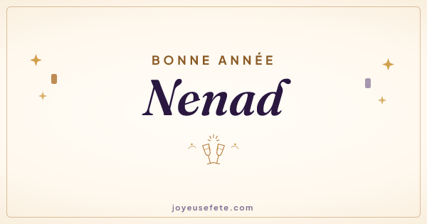 Image « Bonne année Nenad » au format large
