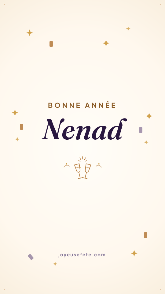 Image « Bonne année Nenad » au format story