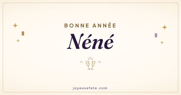 Image « Bonne année Néné » au format large