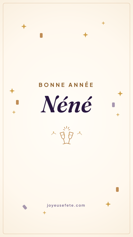 Image « Bonne année Néné » au format story