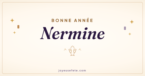 Image « Bonne année Nermine » au format large