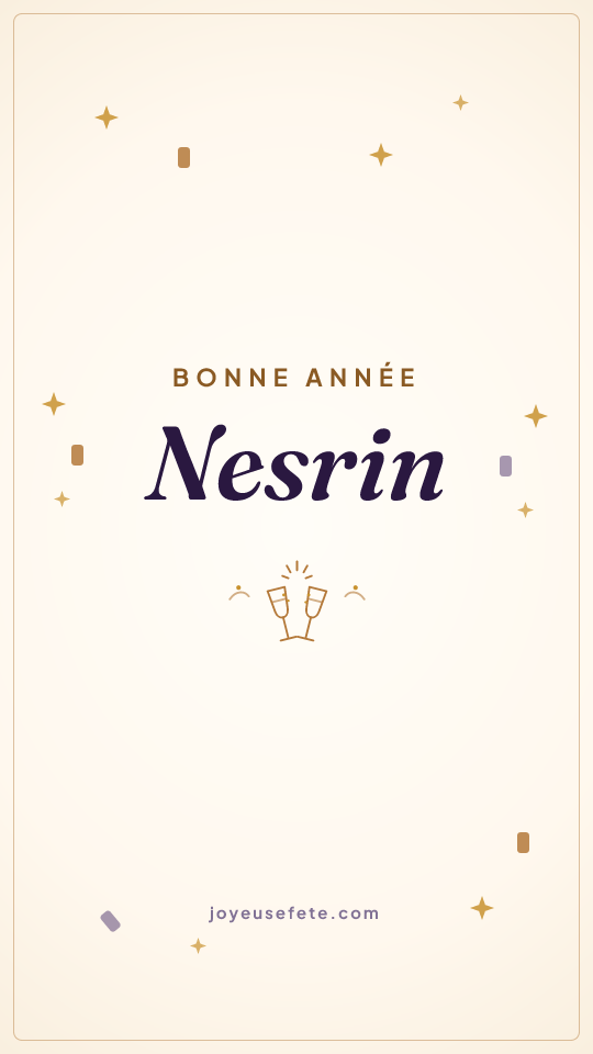 Image « Bonne année Nesrin » au format story