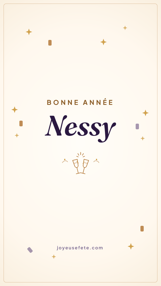 Image « Bonne année Nessy » au format story
