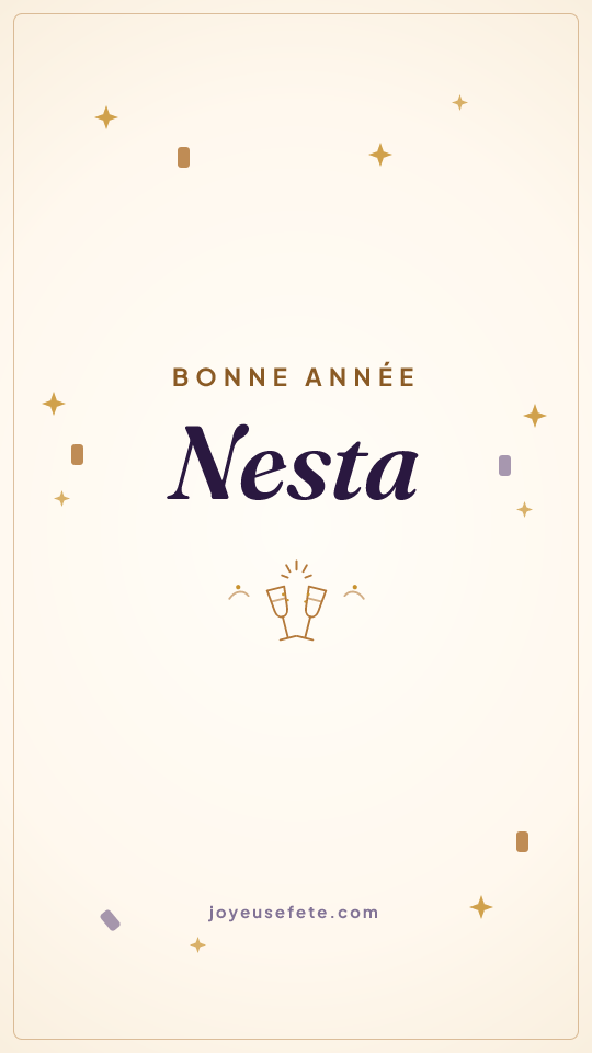 Image « Bonne année Nesta » au format story