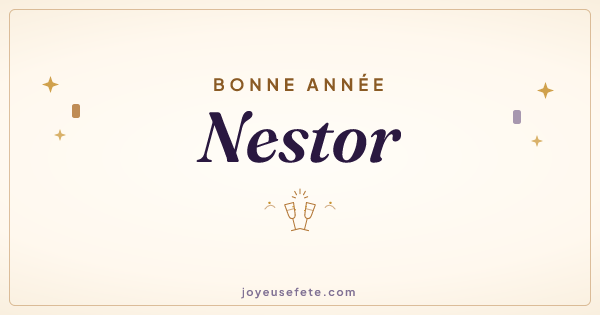 Image « Bonne année Nestor » au format large