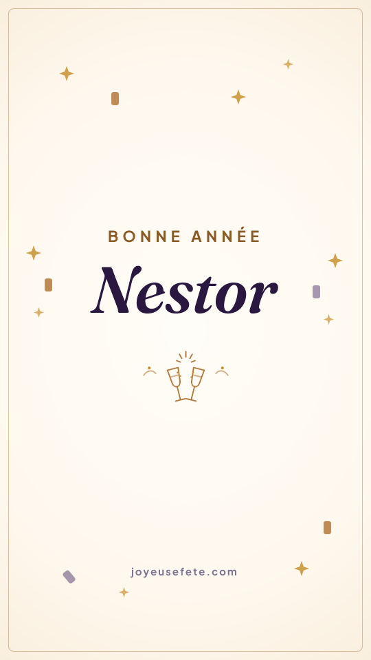 Image « Bonne année Nestor » au format story