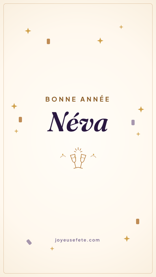 Image « Bonne année Néva » au format story