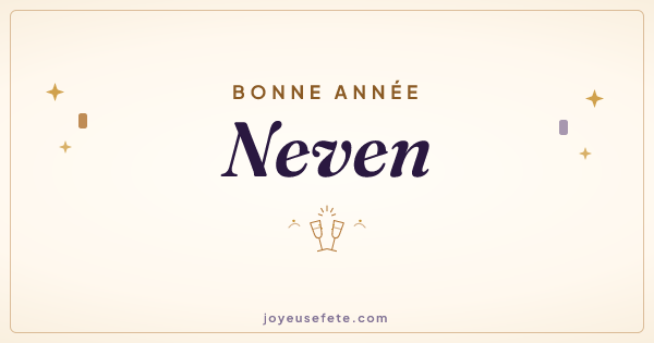 Image « Bonne année Neven » au format large