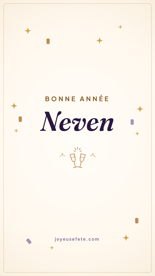 Image « Bonne année Neven » au format story