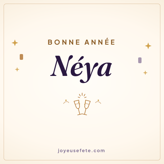 Image carrée « Bonne année Néya » pour WhatsApp