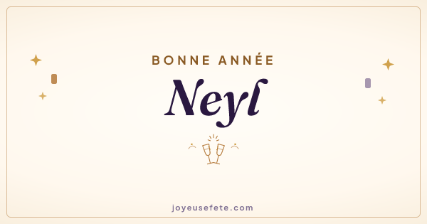 Image « Bonne année Neyl » au format large