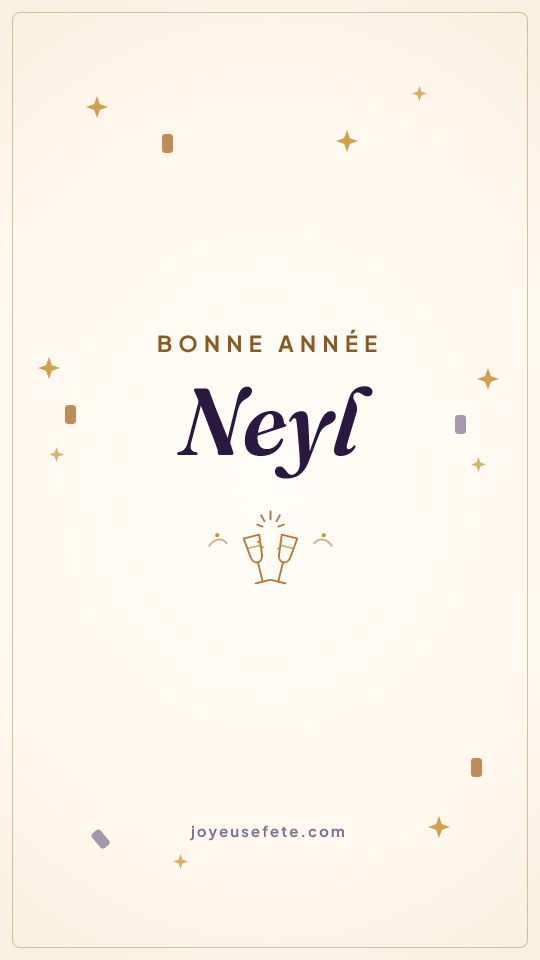 Image « Bonne année Neyl » au format story