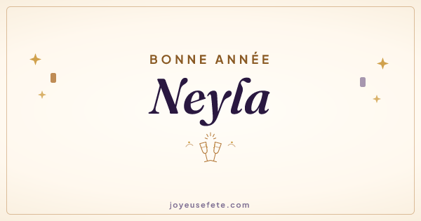 Image « Bonne année Neyla » au format large