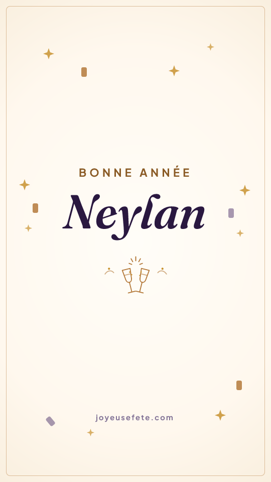 Image « Bonne année Neylan » au format story