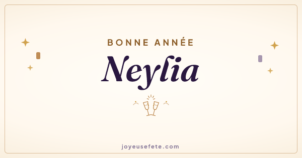 Image « Bonne année Neylia » au format large
