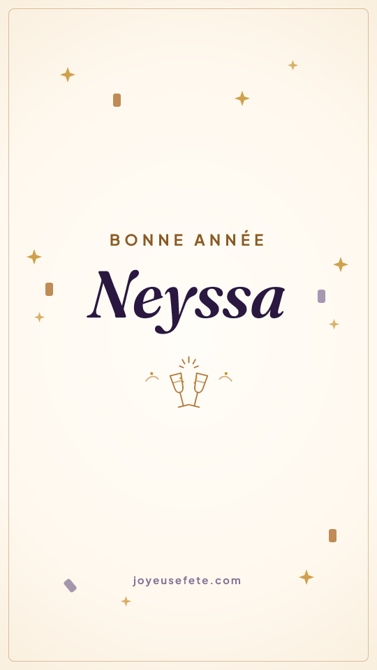 Image « Bonne année Neyssa » au format story