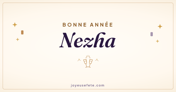 Image « Bonne année Nezha » au format large