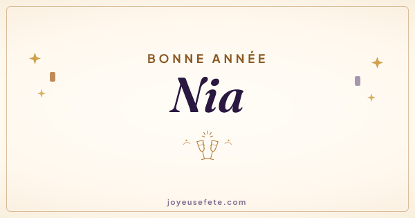 Image « Bonne année Nia » au format large