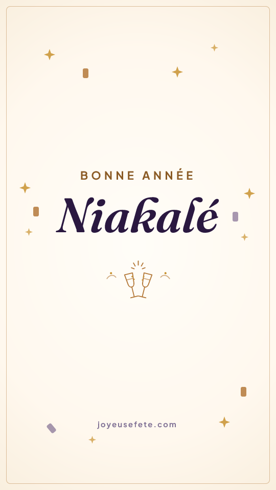 Image « Bonne année Niakalé » au format story
