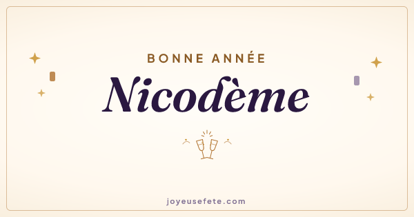 Image « Bonne année Nicodème » au format large