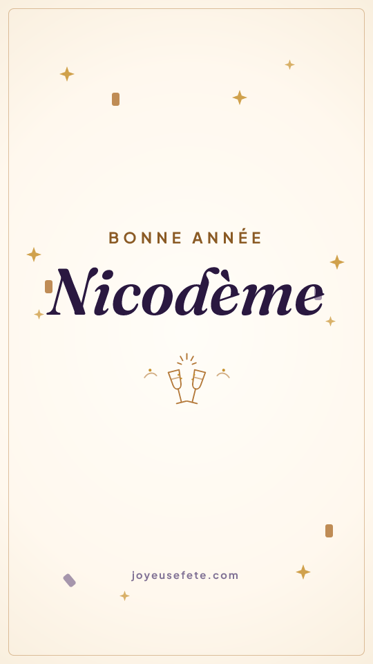 Image « Bonne année Nicodème » au format story