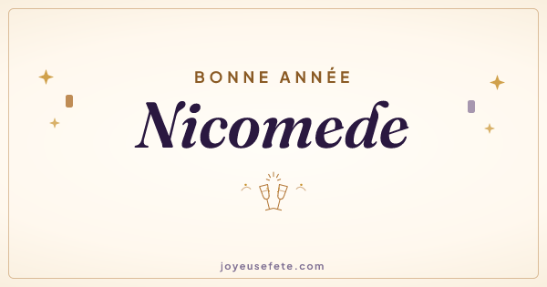 Image « Bonne année Nicomede » au format large
