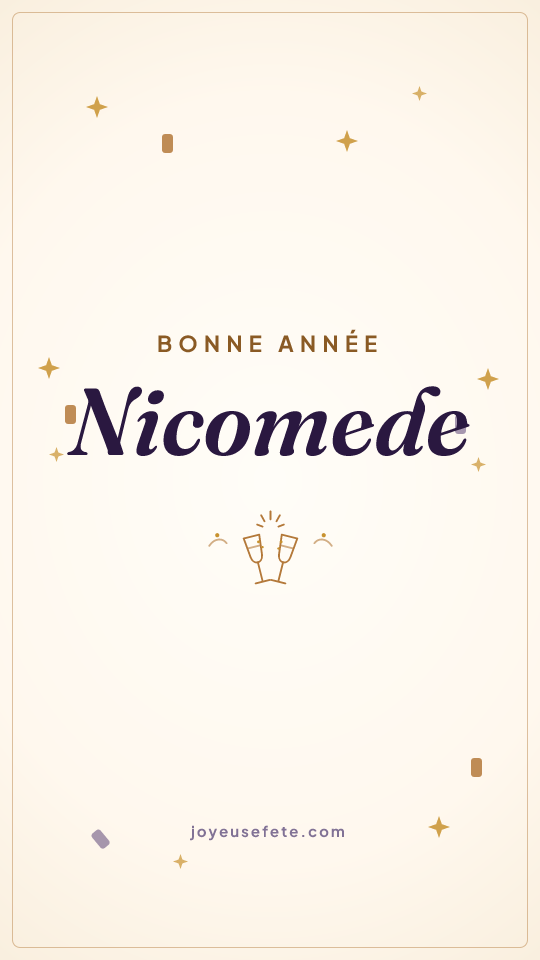 Image « Bonne année Nicomede » au format story
