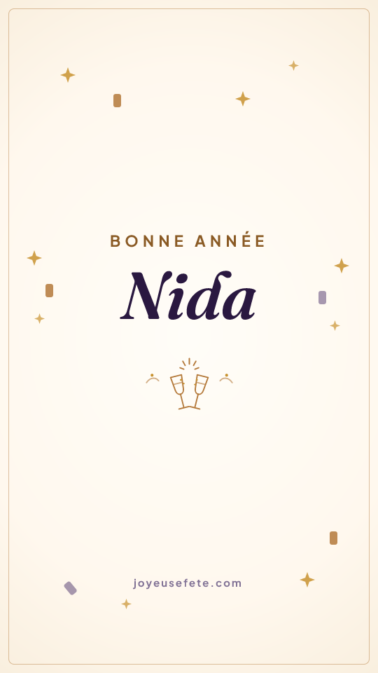 Image « Bonne année Nida » au format story
