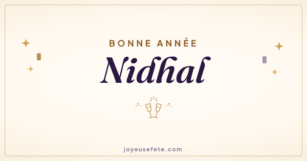 Image « Bonne année Nidhal » au format large
