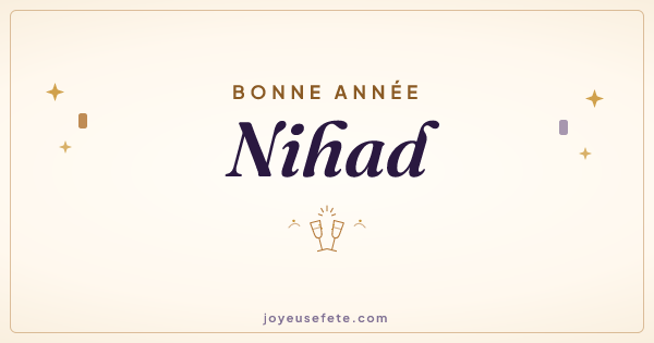 Image « Bonne année Nihad » au format large