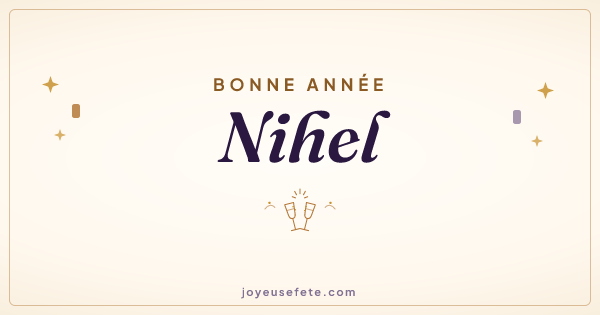 Image « Bonne année Nihel » au format large