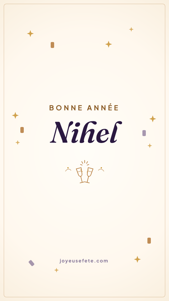 Image « Bonne année Nihel » au format story