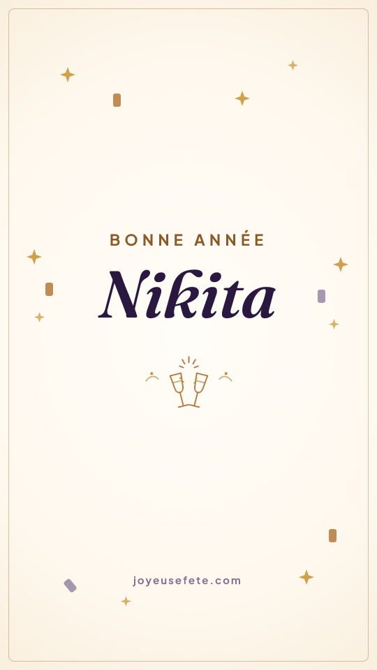 Image « Bonne année Nikita » au format story