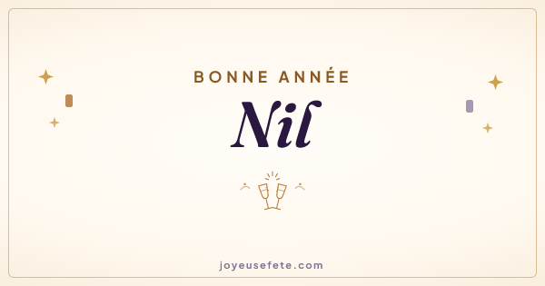 Image « Bonne année Nil » au format large