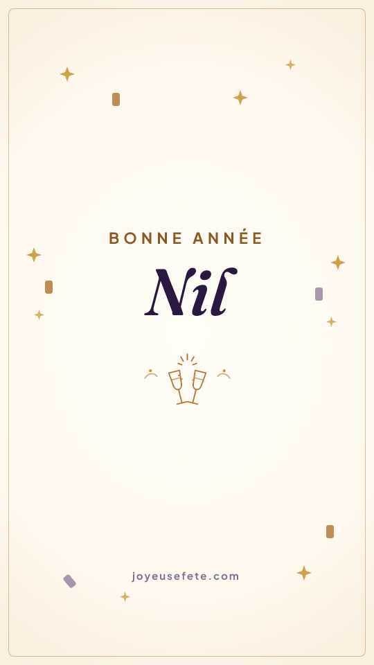 Image « Bonne année Nil » au format story