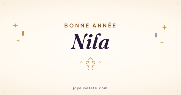 Image « Bonne année Nila » au format large
