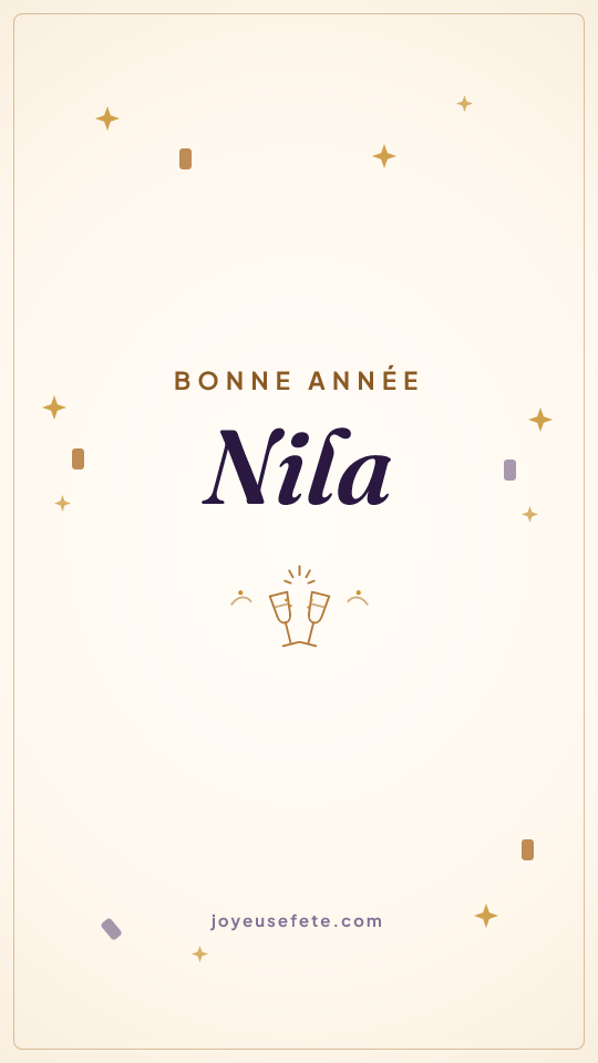 Image « Bonne année Nila » au format story