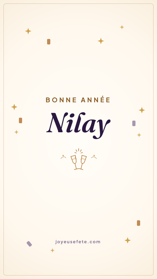 Image « Bonne année Nilay » au format story