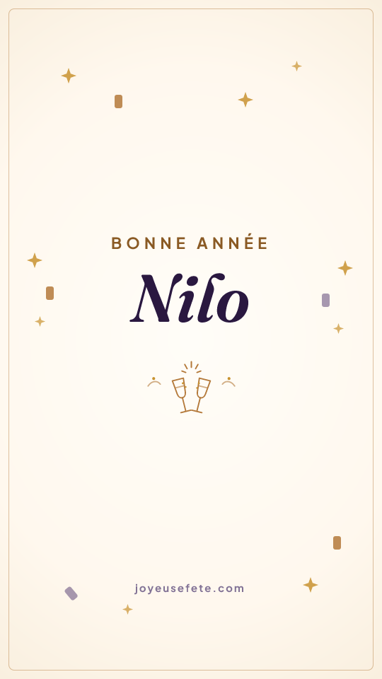 Image « Bonne année Nilo » au format story