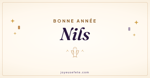 Image « Bonne année Nils » au format large