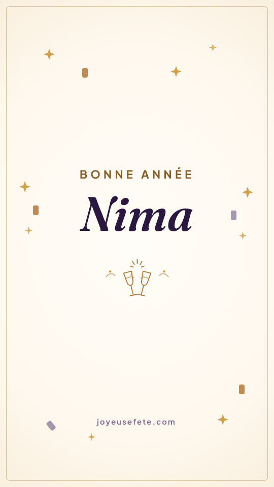 Image « Bonne année Nima » au format story