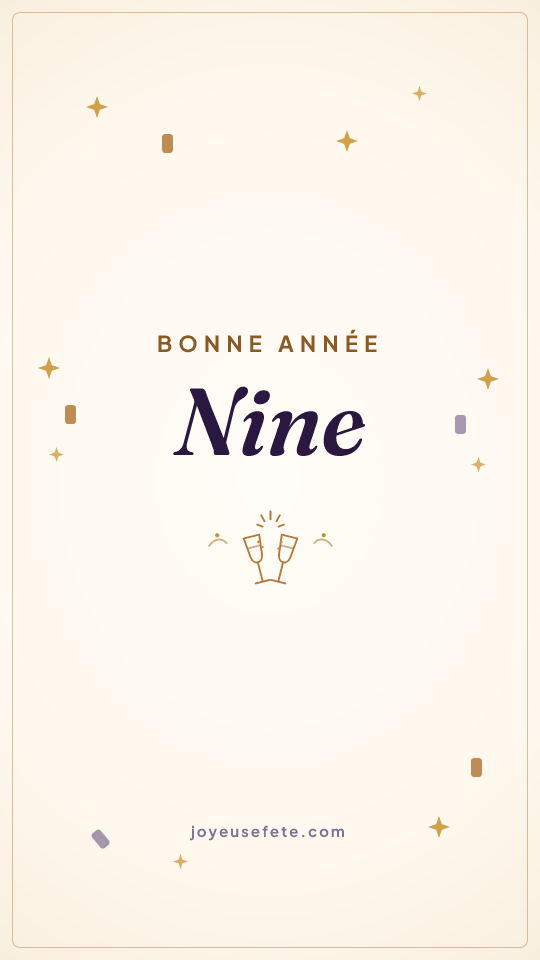 Image « Bonne année Nine » au format story