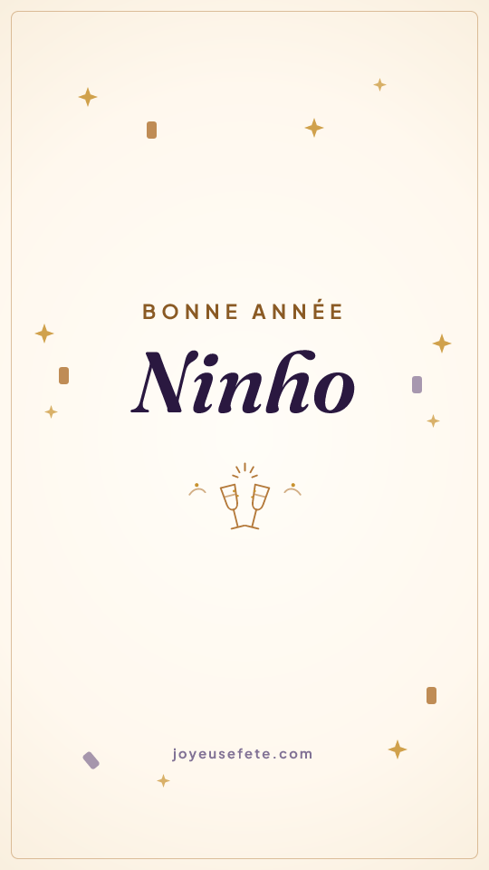 Image « Bonne année Ninho » au format story
