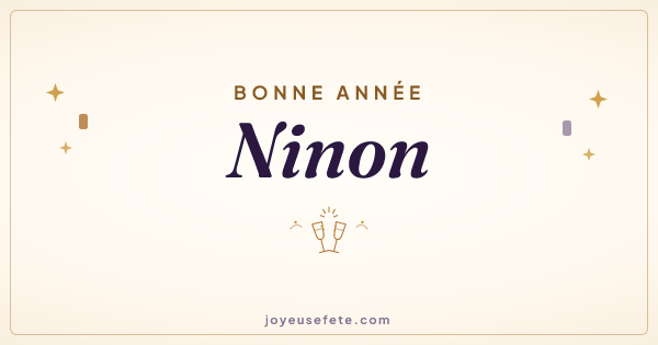 Image « Bonne année Ninon » au format large