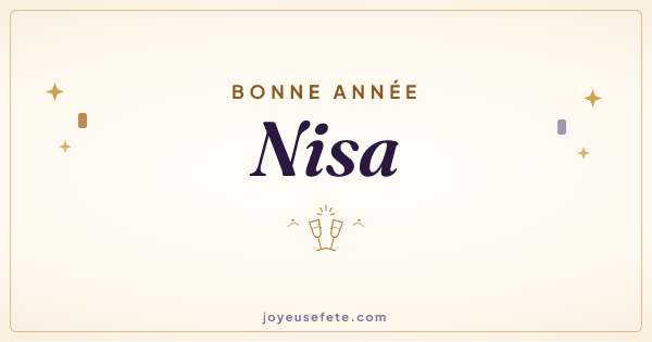 Image « Bonne année Nisa » au format large